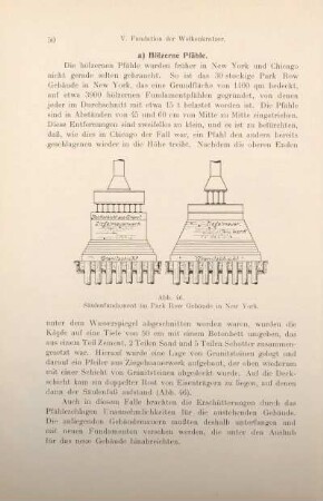 a) Hölzerne Pfähle