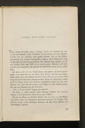 Johnny darf nicht sterben