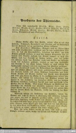 Producte des Thierreichs