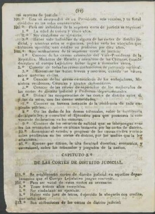 Capítulo 3.° - De las cortes de distrito judicial.