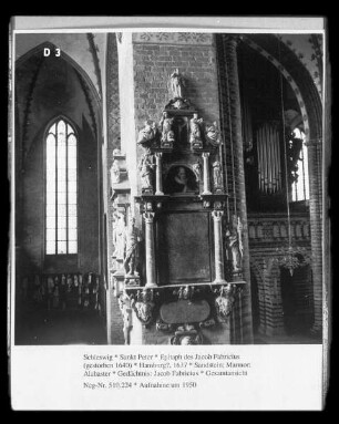 Epitaph des Jacob Fabricius (gestorben 1640)