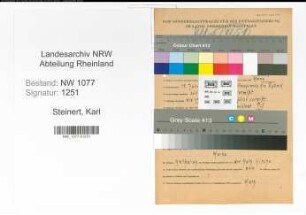 Entnazifizierung Karl Steinert , geb. 15.06.1895 (Polizist)
