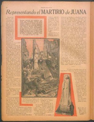 Representando el martirio de Juana de Arco, una actriz se volvió loca
