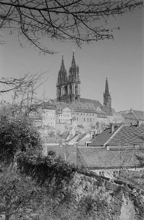 Ansicht des Meißner Doms auf dem Burgberg
