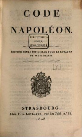 Napoleons Gesetzbuch, [1]