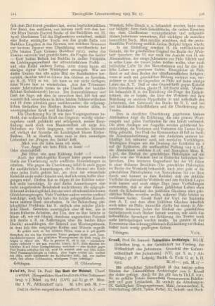 516-517 [Rezension] Krauß, Samuel, Talmudische Archäologie. Bd. III