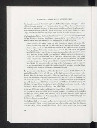AUFLEHNUNG WAR NICHT BEABSICHTIGT