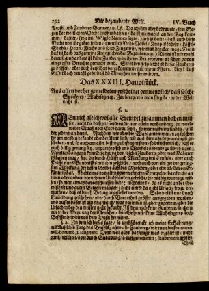 Das XXXIII. Hauptstück.