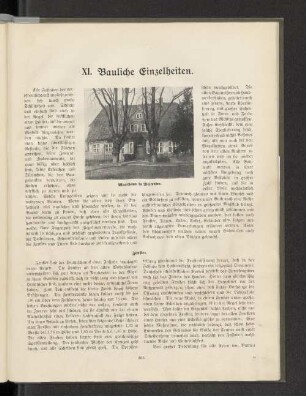 XI. Bauliche Einzelheiten.