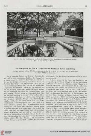 9: Die Sondergärten des Prof. M. Läuger auf der Mannheimer Gartenbauausstellung : Vortrag