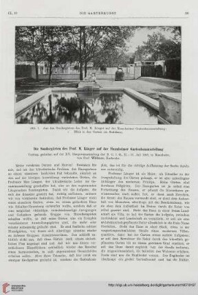 9: Die Sondergärten des Prof. M. Läuger auf der Mannheimer Gartenbauausstellung : Vortrag