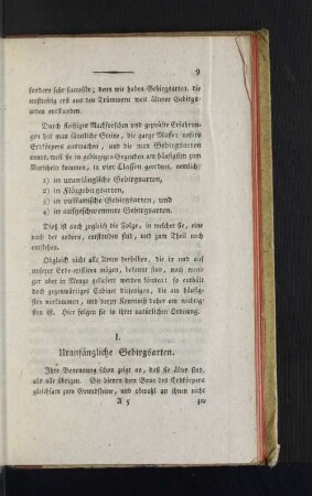 I. Uranfängliche Gebirgsarten.