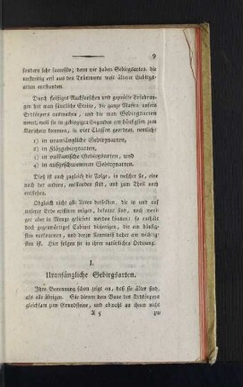 I. Uranfängliche Gebirgsarten.