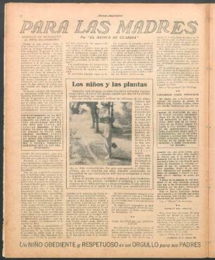 Los niños y las plantas