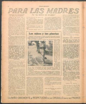 Los niños y las plantas