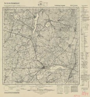 2480 Lessen, Topographische Karte 1:25000 (4cm - Karte)