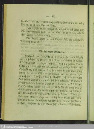 Die beherzte Matrone