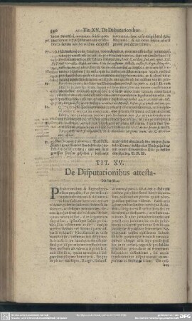 Tit. XV. De Disputationibus attestatorum