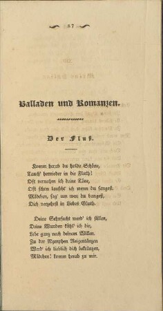 Balladen und Romanzen.