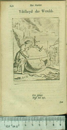 Ydelheyd des Werelds. Het geluyt Wyst het uyt.