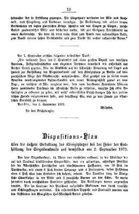 Dispositions-Plan