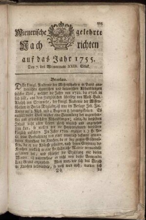 Den 7. des Weinmonats. XXIX. Stück.