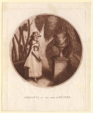"Charlotte at the tomb of Werter"