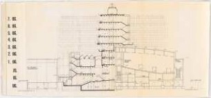 Technische Universität Berlin Elektrotechnische Institute, 2. Bauabschnitt: Schnitt 1:100