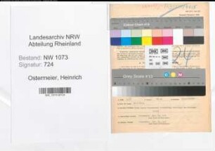 Entnazifizierung Heinrich Ostermeier , geb. 11.11.1900 (Sparkassenobersekretaer)
