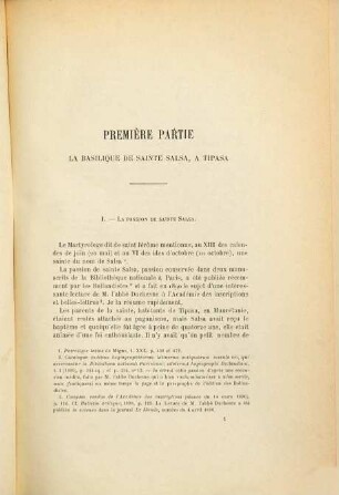Recherches archéologiques en Algérie p. Stéphane Gsell, ... chargé d'un cours d'archéol. à l'Éc. sup. d. l. d'Alger