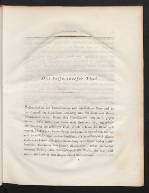 Das Seifersdorfer Thal.