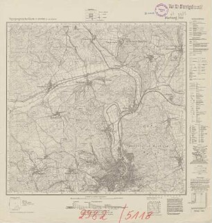 5118 (alte Nr: 2982) Marburg, Topographische Karte 1:25000 (4cm - Karte)