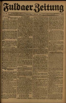 Ausgabe vom Donnerstag, den 05. Februar 1920.
