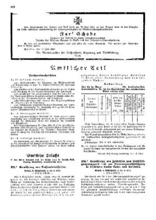Gewährung von Notstandsbeihilfen : [Amtlicher Erlasse] ; [Amtlicher Teil]