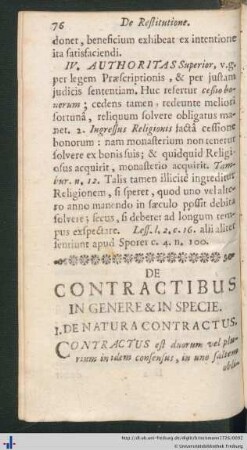 De Contractibus