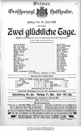 Zwei glückliche Tage