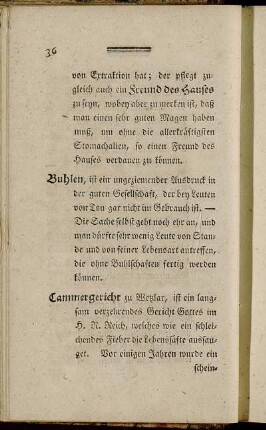 Cammergericht zu Wetzlar,[...] - Charlatanerien,[...]