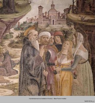 Szenen aus dem Leben des Heiligen Antonius : Der Heilige Antonius Abbas heilt eine Besessene