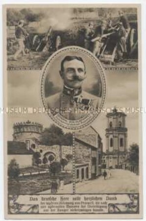 Postkarte zur Erinnerung an die Belagerung der Festung Przemyl