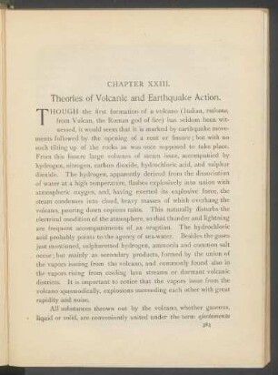 Chapter [XXVI.] - Theories of volcanic and earthquake action.