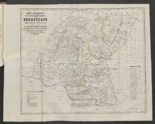 Mapa Geografico del Estado ó Departamento Guanaxuato formado el ano de 1863