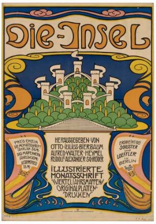 Plakat: Die Insel - Illustrierte Monatsschrift