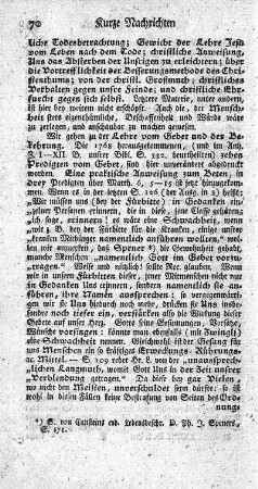 Die christliche Lehre von dem Gebete, in 10 Predigten. T.1-3.