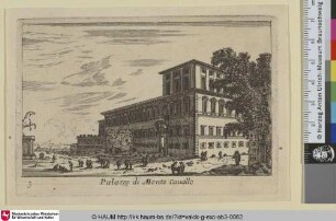 Palazzo di Monte Cavallo [Ansicht des Palazzo del Quirinale]