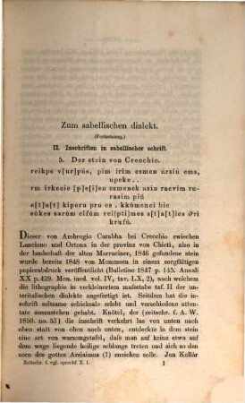 Zeitschrift für vergleichende Sprachforschung auf dem Gebiete der indogermanischen Sprachen. 10. 1861