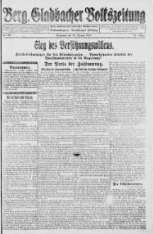 Bergisch Gladbacher Volkszeitung. 1906-1929