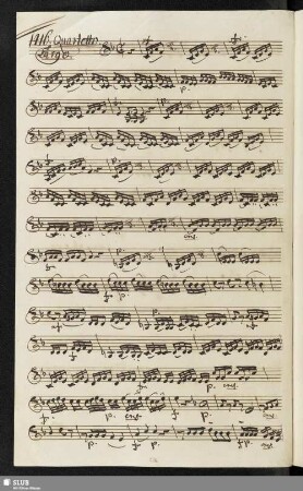 1416. Quartetto: Ah Dorina vezzosa / Sarti, G.