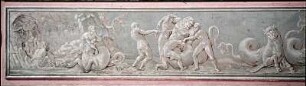 Mythologische Szene mit Meereswesen