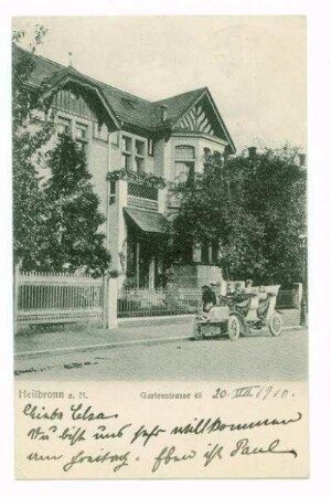 Gartenstraße 48, Wohnhaus der Familie Gustav Mandry