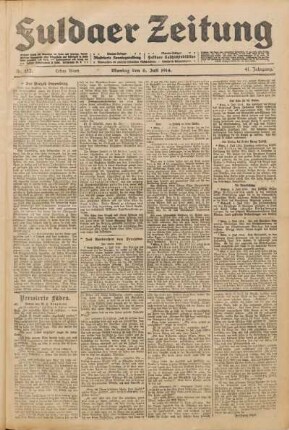 Ausgabe vom Montag, den 06. Juli 1914.